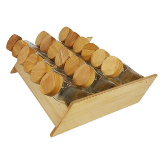 ست جا ادویه ۱۵ پارچه مدل مکارتی کد M15 به همراه استند